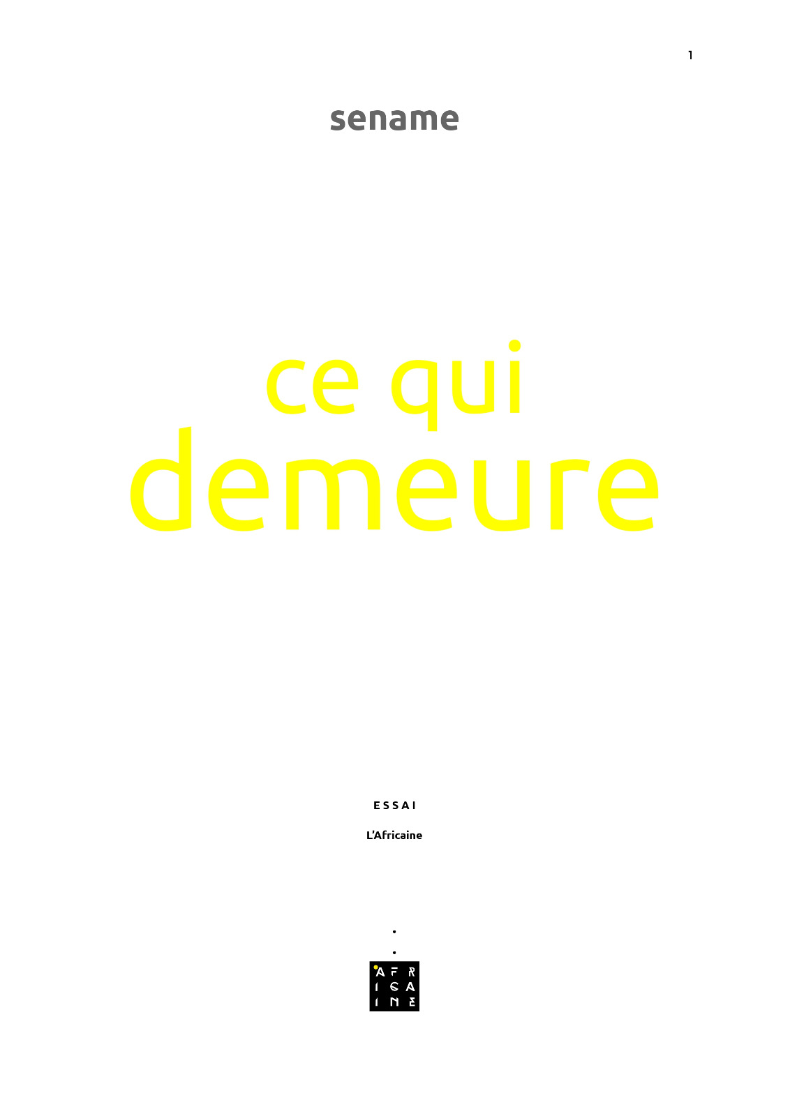 ce qui demeure