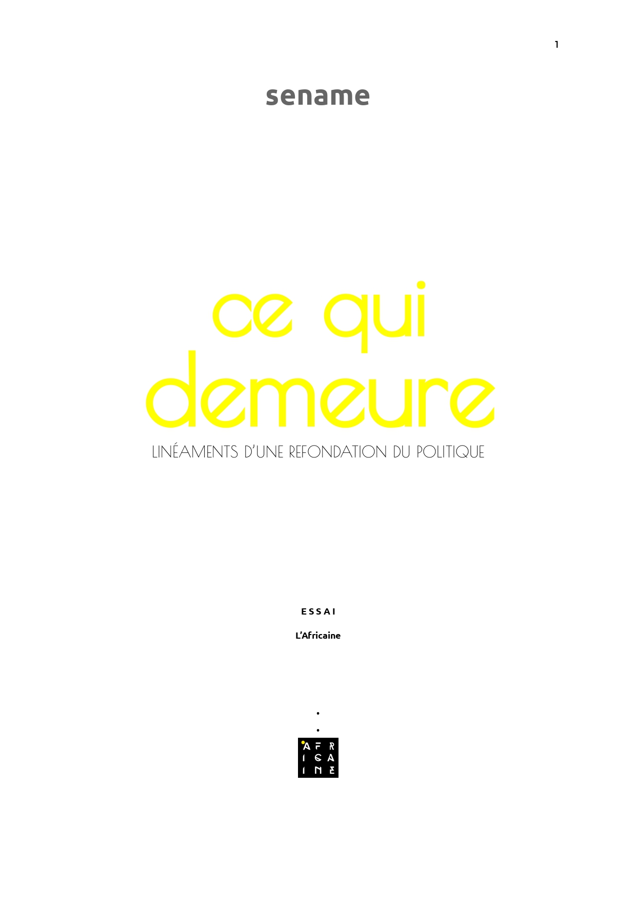ce qui demeure
